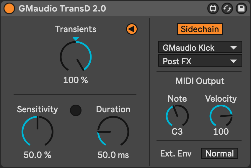 GMaudio TransD 2.0 Max For Live Audio Effect Device